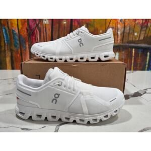 On Running Cloud 6 All White Size 10.5 Men's 3MF10071100 Casual Sneakers